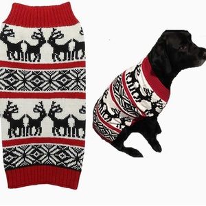 🎄🐱🐶Sweater for pets (dog and cat), red color, Christmas prints🐶🐱🎄